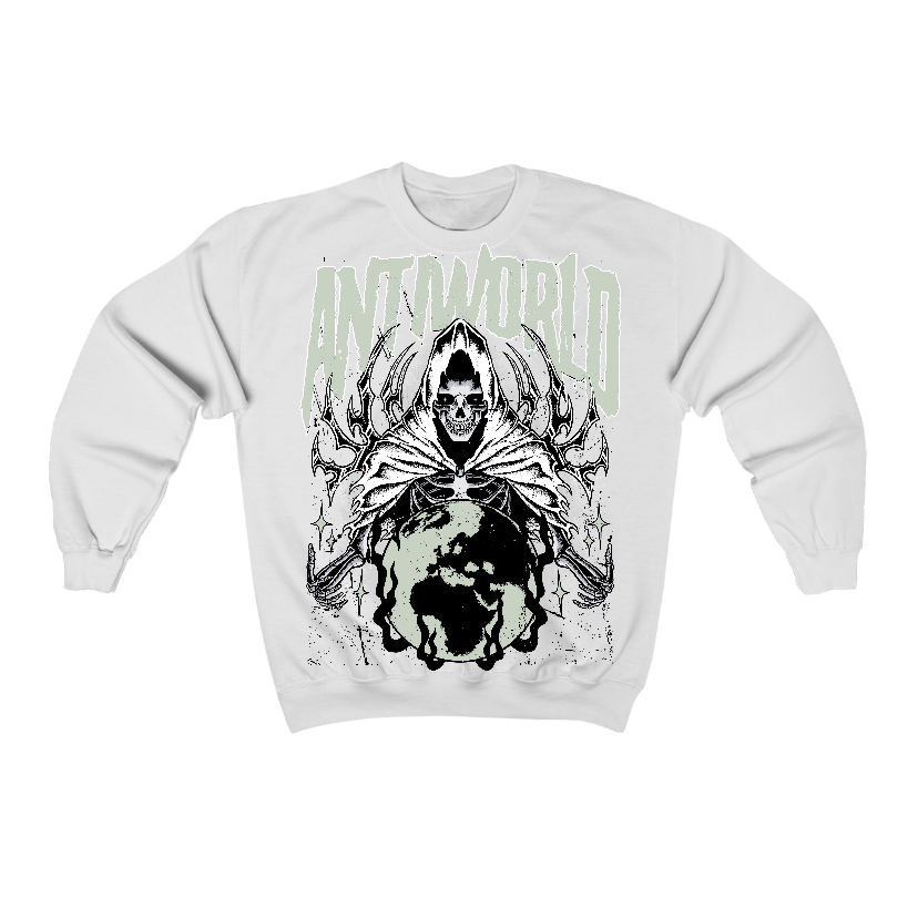 Seafoam 4s Flontae Crewneck Sweatshirt Lonely Graphic