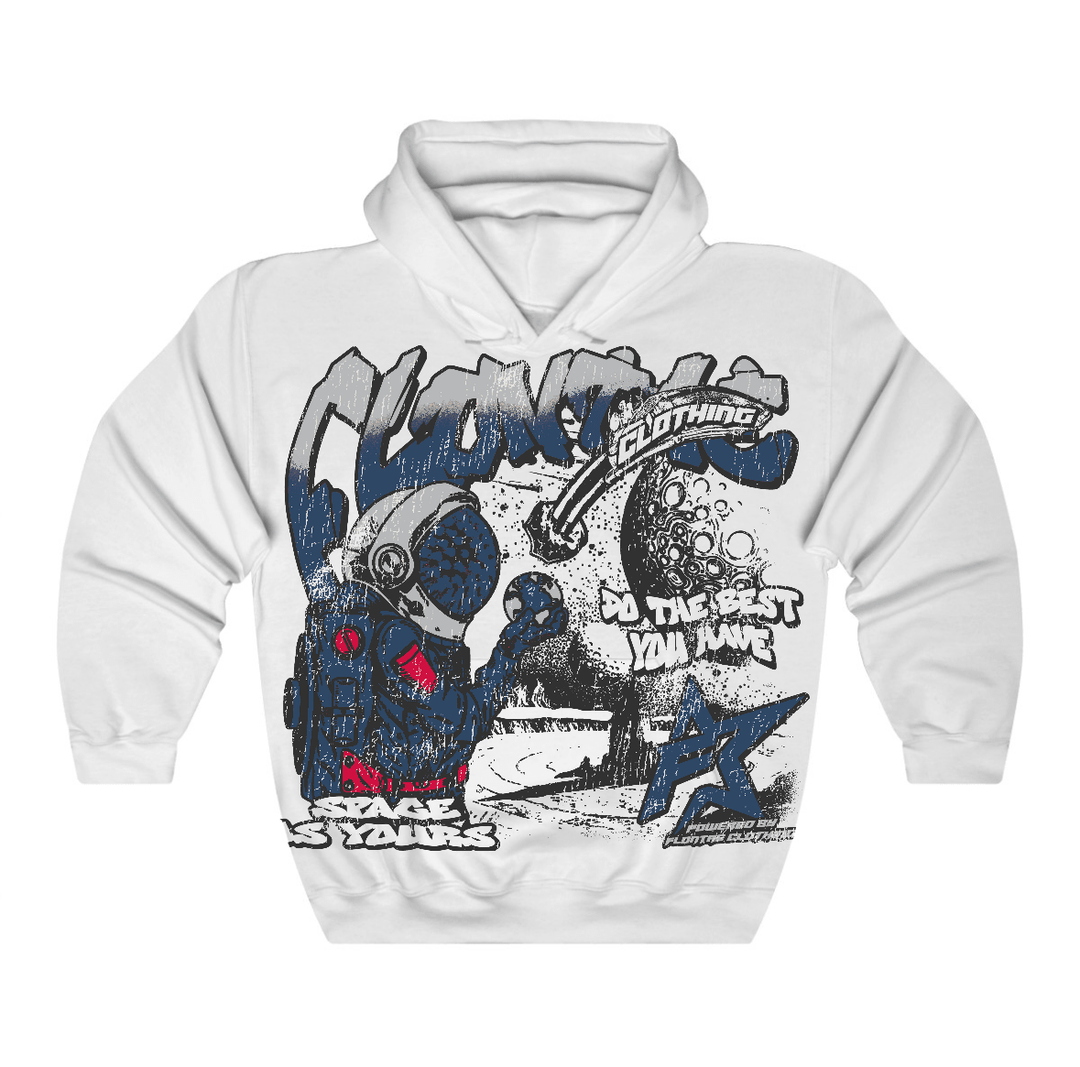 French Blue 12s Flontae Hoodie Space Is Yours Graphic