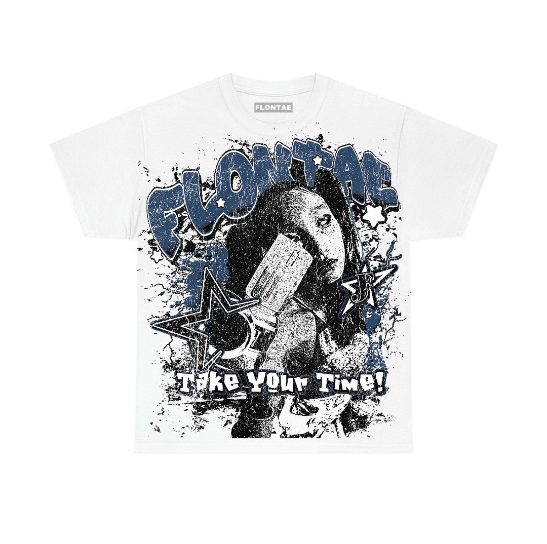 French Blue 12s Flontae T-Shirt Be Patient Graphic