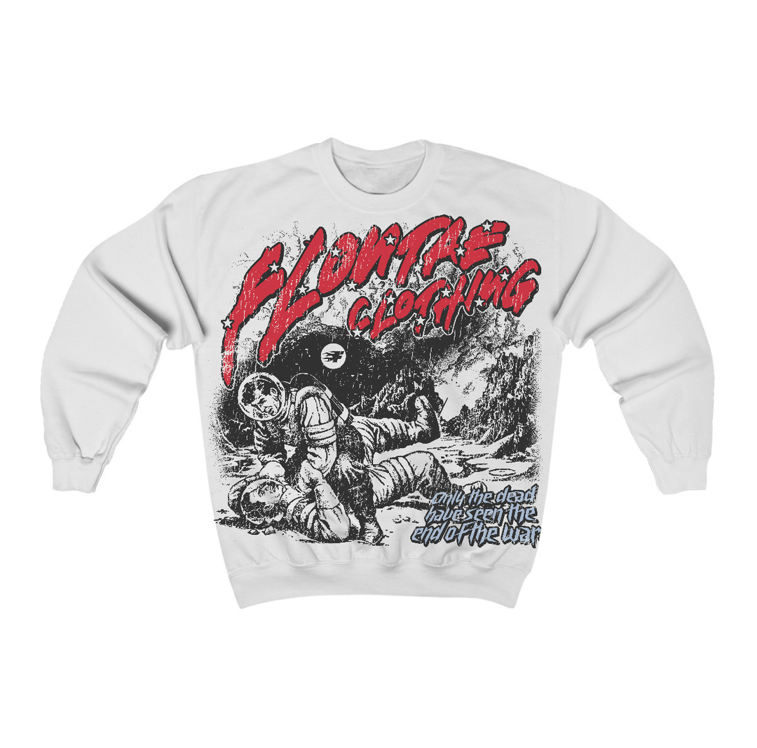 Fire Red “Black Tongue” 5s Flontae Crewneck Sweatshirt I Want To Know Graphic