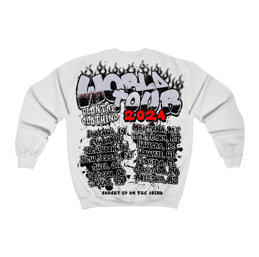 Black Cement 3s Flontae Crewneck Sweatshirt Intelligence Graphic