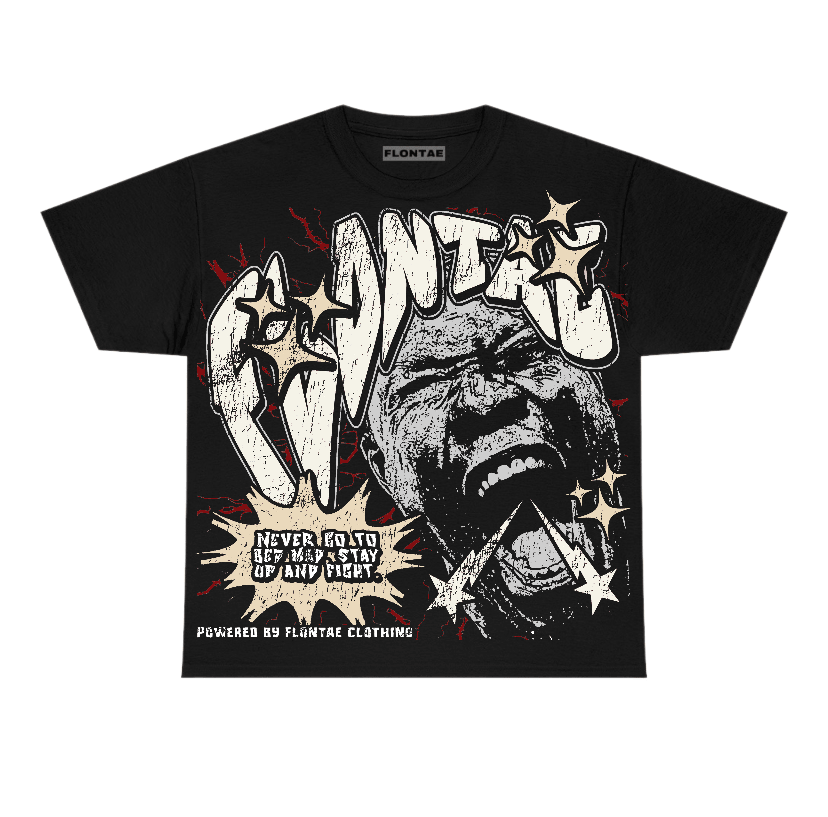 Cinnabar 1s Flontae T-Shirt Never Quit Graphic