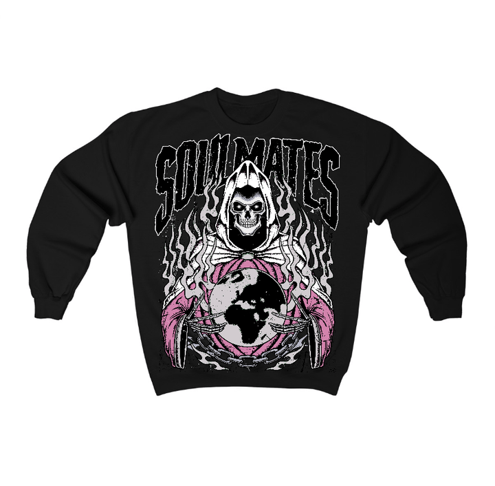 Orchid 4s Flontae Crewneck Sweatshirt Soulmates Graphic