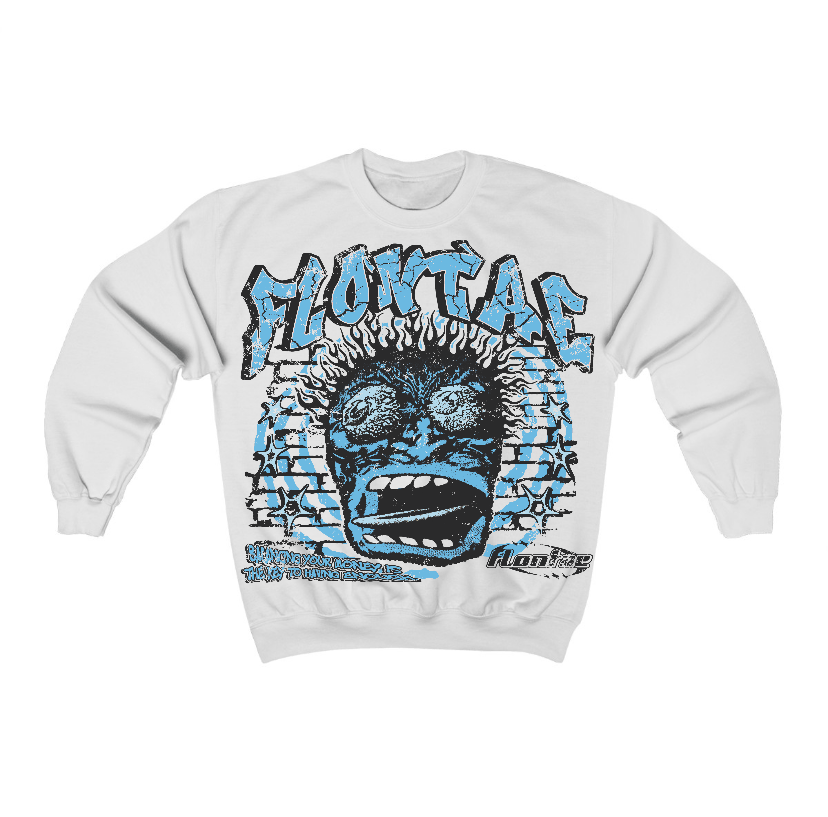 Legend Blue 11s Flontae Crewneck Sweatshirt Balance My Heart Graphic