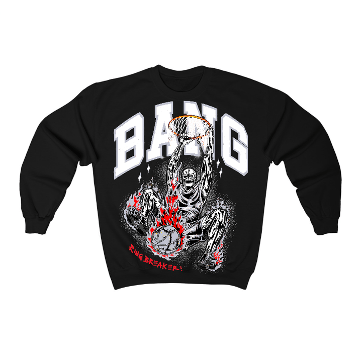 Black Cement 3s Flontae Crewneck Sweatshirt Get Up Graphic