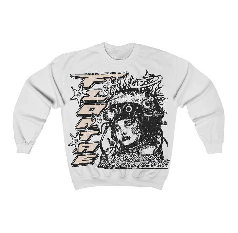 Reverse Metallic 5s Flontae Crewneck Sweatshirt Self Aware Graphic
