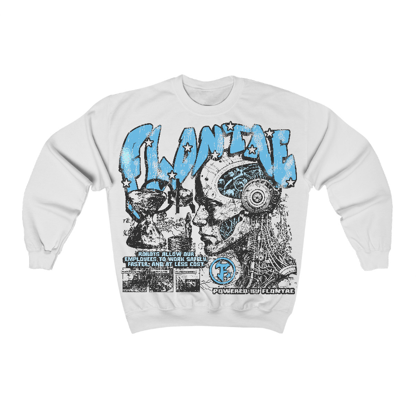 Legend Blue 11s Flontae Crewneck Sweatshirt Smartness Graphic