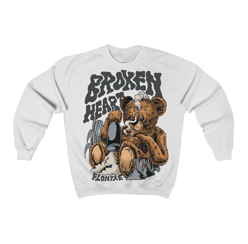 Fear 4s Flontae Crewneck Sweatshirt Broken Heart Graphic