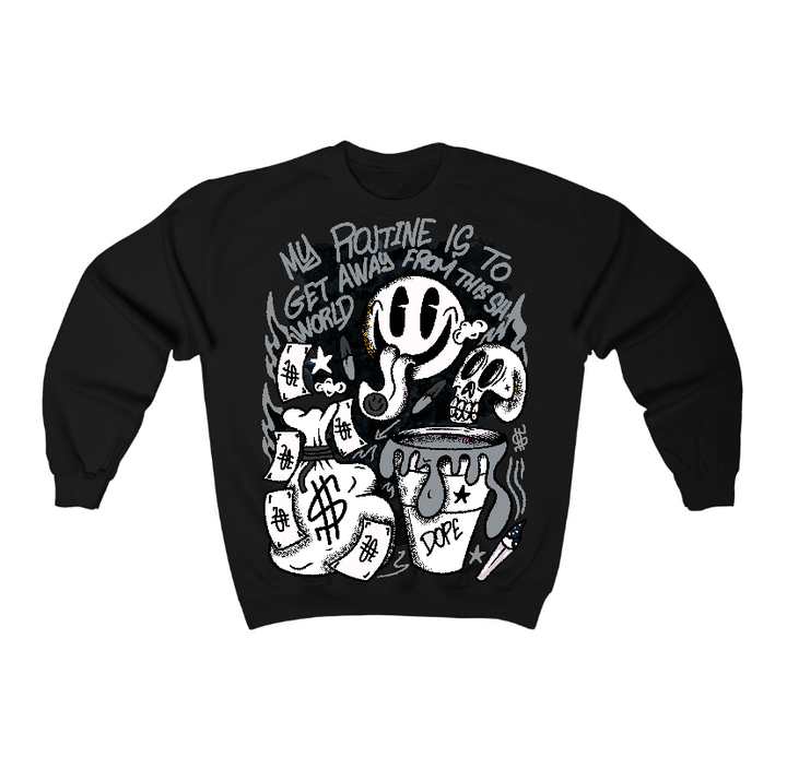 Fear 4s Flontae Crewneck Sweatshirt Stay Out Graphic