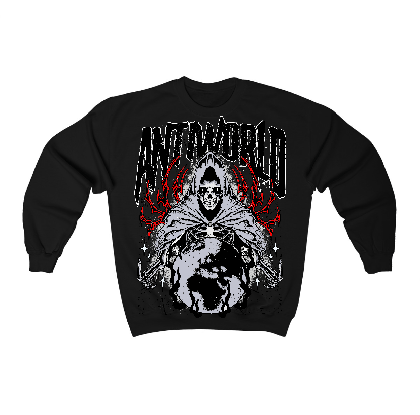 Black Cement 3s Flontae Crewneck Sweatshirt Lonely Graphic