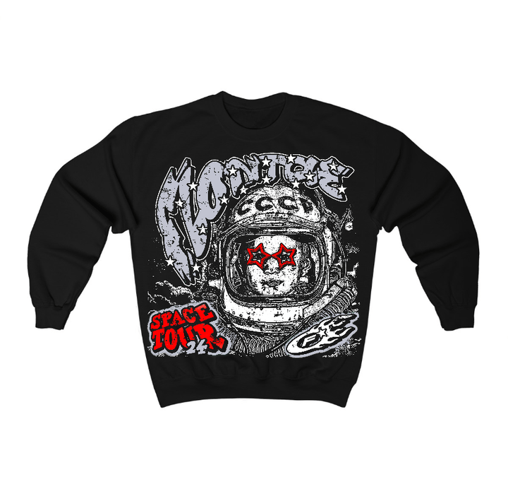 Black Cement 3s Flontae Crewneck Sweatshirt Get Around Graphic
