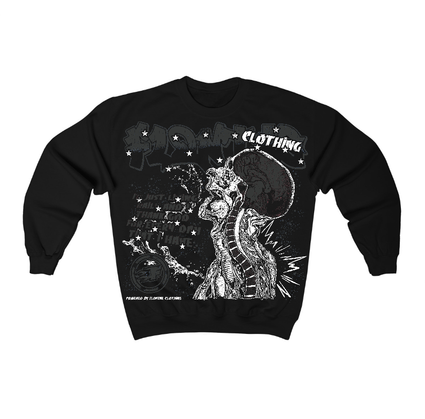 Black Cat 3s Flontae Crewneck Sweatshirt Not Losing Graphic