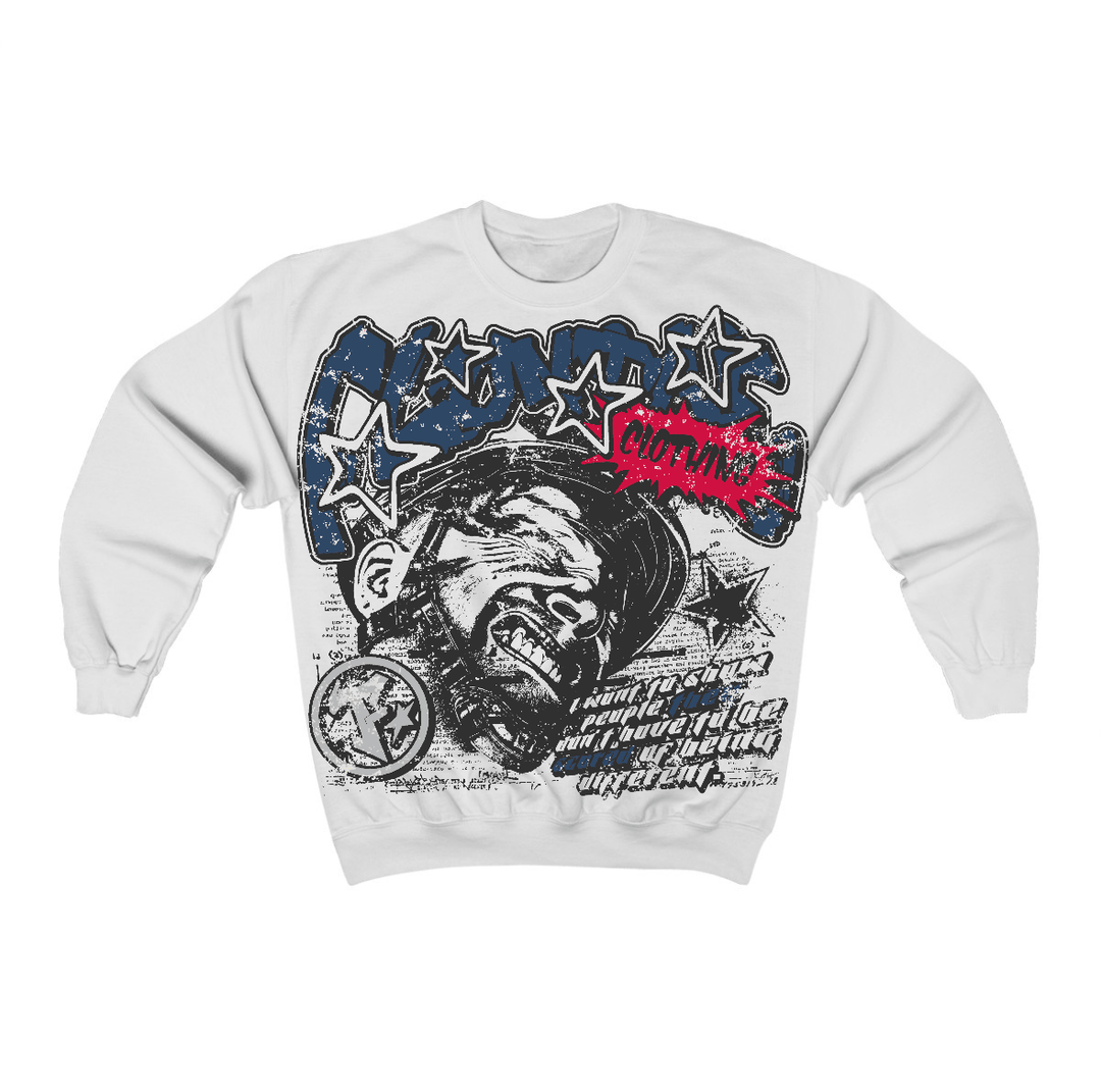 French Blue 12s Flontae Crewneck Sweatshirt Be Unique Graphic