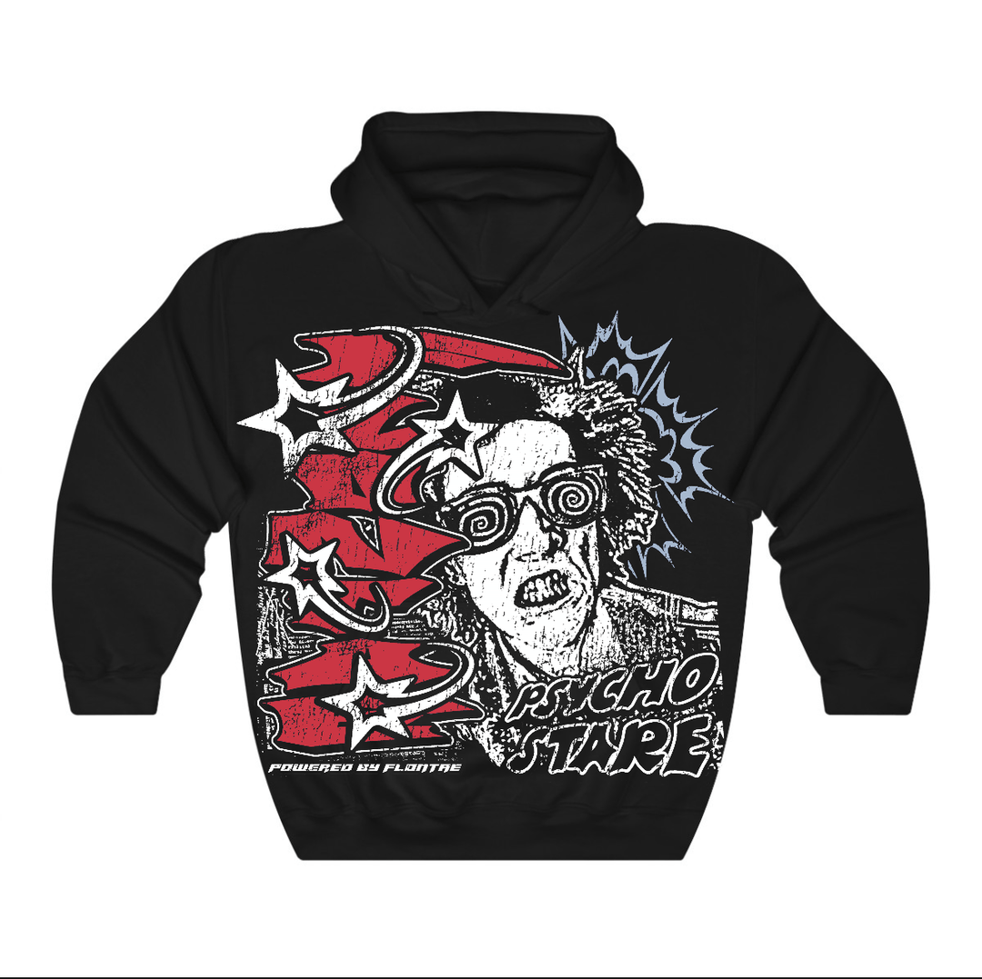 Fire Red “Black Tongue” 5s Flontae Hoodie Stare Graphic