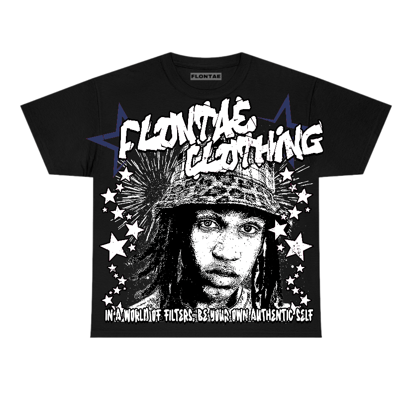 Deep Royal Blue 1s Flontae T-Shirt Be Yourself Graphic