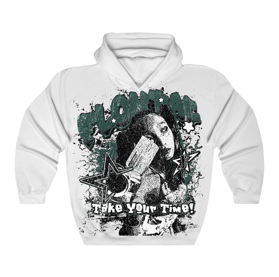 Oxidized Green 4s Flontae Hoodie Be Patient Graphic