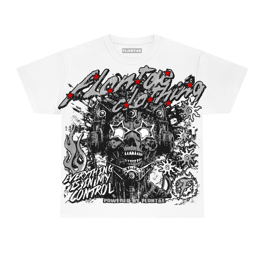 White Cement 4s Flontae T-Shirt My Control Graphic