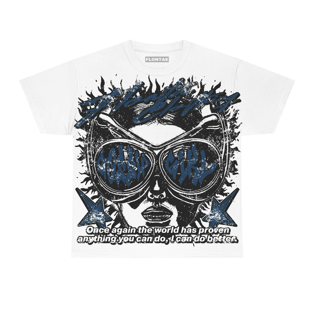 French Blue 12s Flontae T-Shirt Be Better Graphic