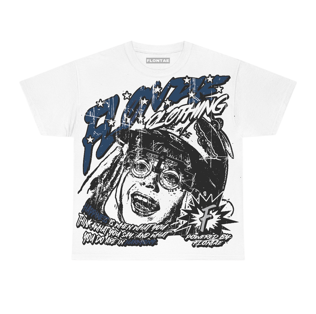 French Blue 12s Flontae T-Shirt Always Smile Graphic