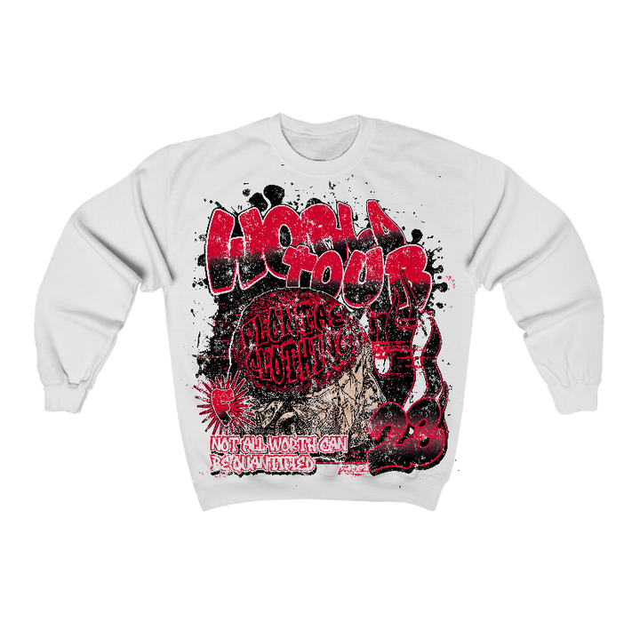 Red Taxi 12s Flontae Crewneck Sweatshirt Intelligence Graphic