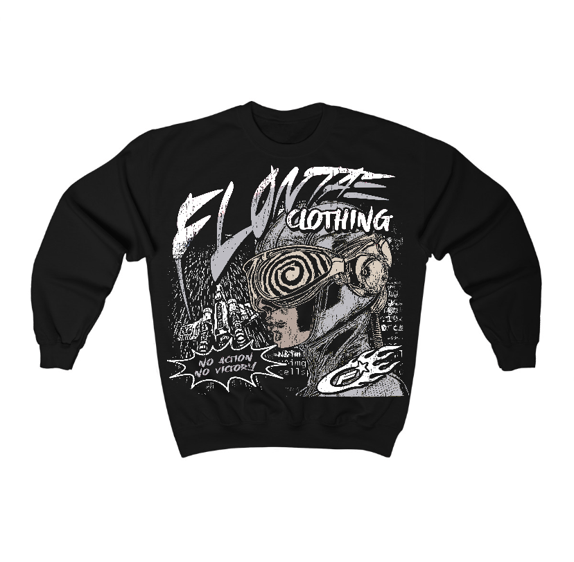 Reverse Metallic 5s Flontae Crewneck Sweatshirt Justify Graphic