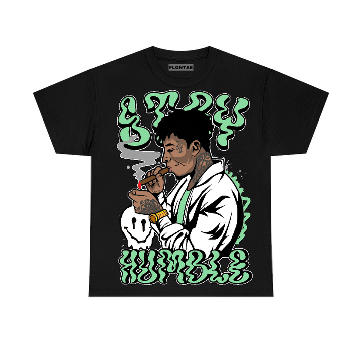 Green Glow 1s Flontae T-Shirt Stay Humble Graphic