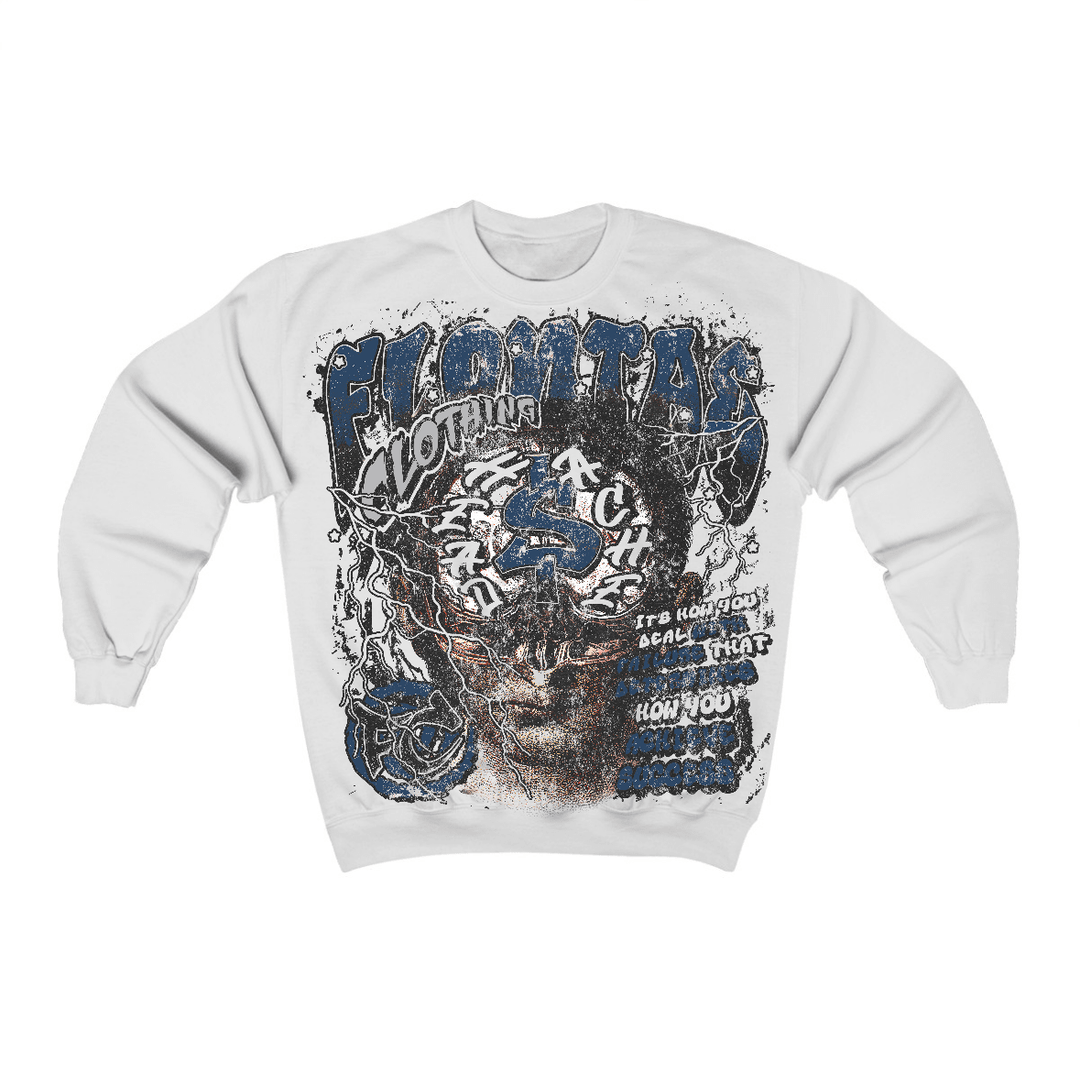French Blue 12s Flontae Crewneck Sweatshirt Headstorm Graphic