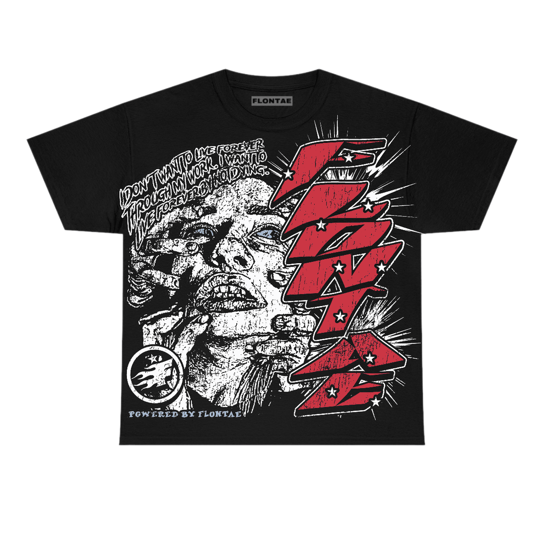 Fire Red “Black Tongue” 5s Flontae T-Shirt Forever Graphic