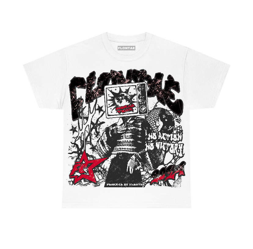 Red Taxi 12s Flontae T-Shirt No Victory Graphic