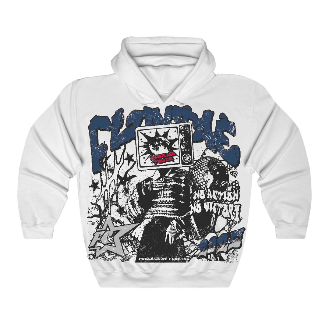 French Blue 12s Flontae Hoodie No Victory Graphic