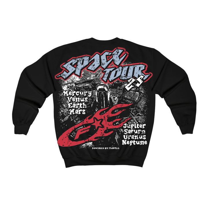 Fire Red “Black Tongue” 5s Flontae Crewneck Sweatshirt Get Around Graphic
