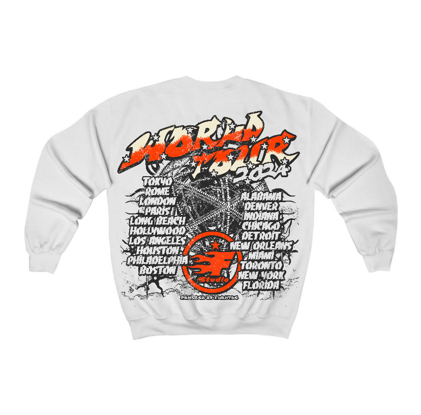 Georgia Peach 3s Flontae Crewneck Sweatshirt No Victory Graphic