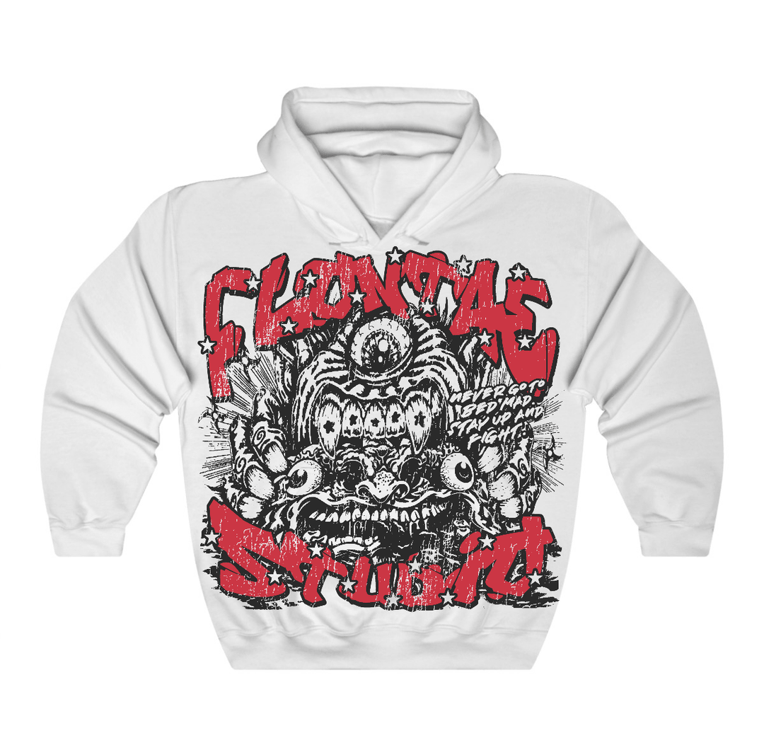 Fire Red “Black Tongue” 5s Flontae Hoodie Seems Fair Graphic