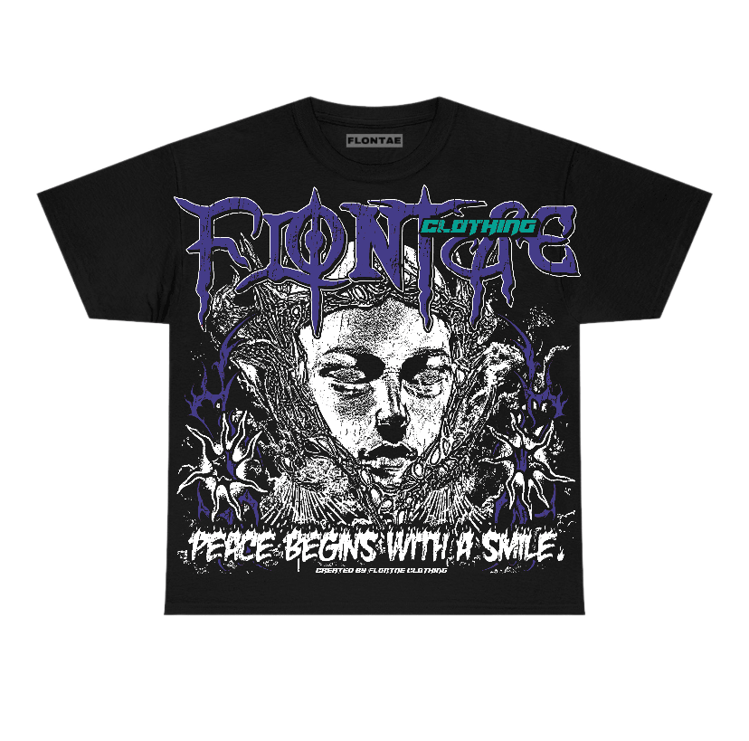 Grape 5s Flontae T-Shirt Keep Peace Graphic