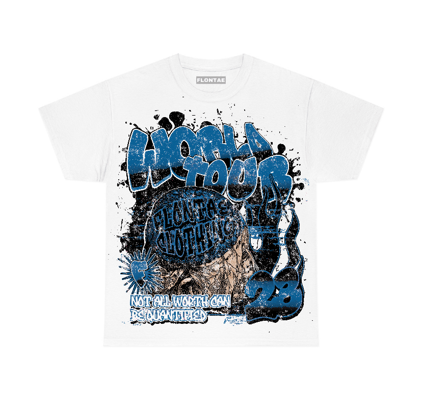 Military Blue 4s Flontae T-Shirt Intelligence Graphic