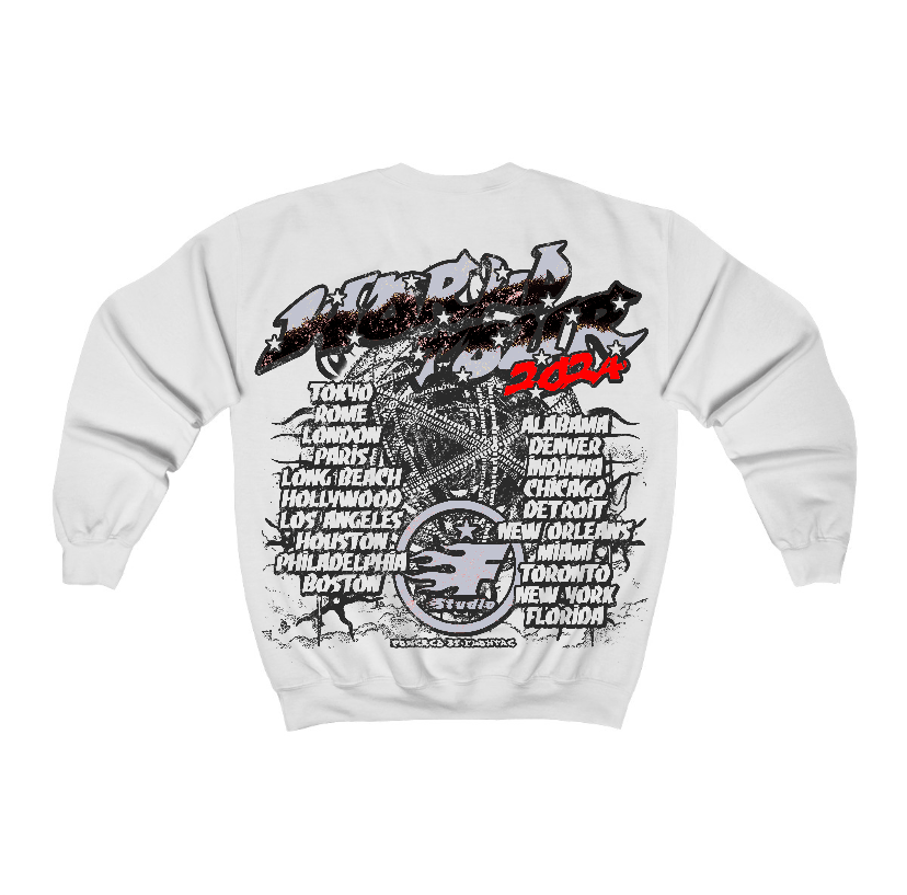 Black Cement 3s Flontae Crewneck Sweatshirt No Victory Graphic