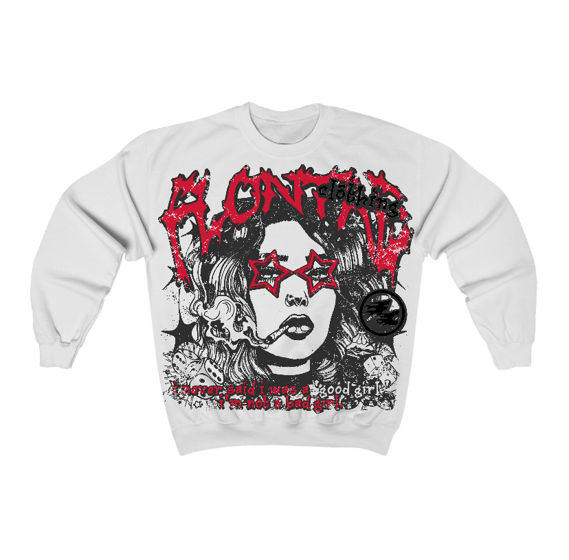 85 Bred 1s Flontae Crewneck Sweatshirt Keep Quiet Graphic