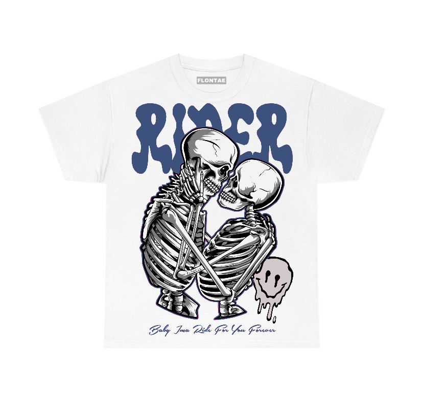 Navy 4s Flontae T-Shirt Rider Graphic