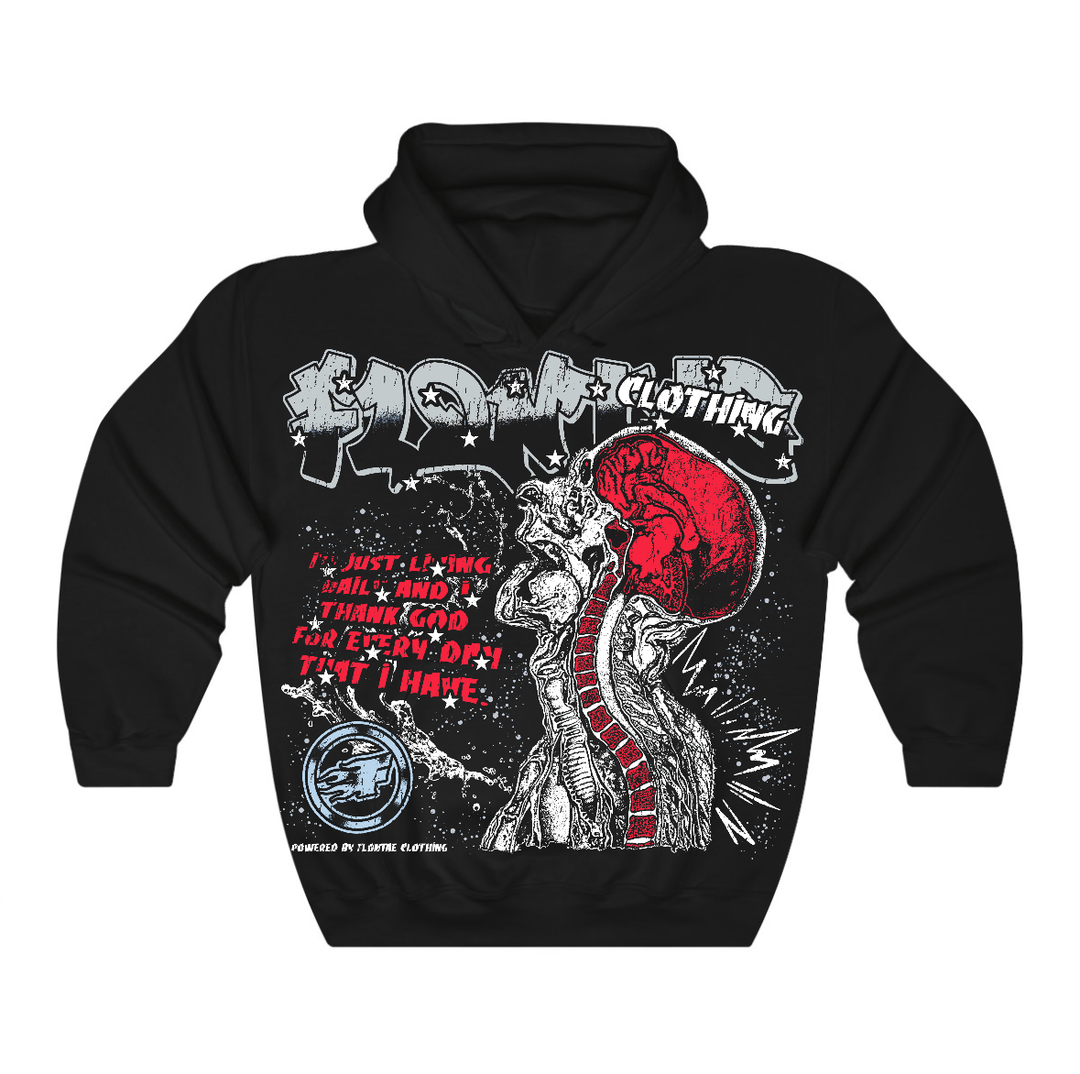 Black Metallic Reimagined 5s Flontae Hoodie Not Losing Graphic