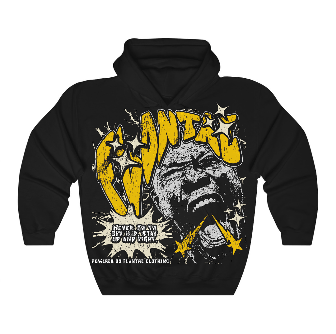 Vivid Sulfur 4s Flontae Hoodie Never Quit Graphic