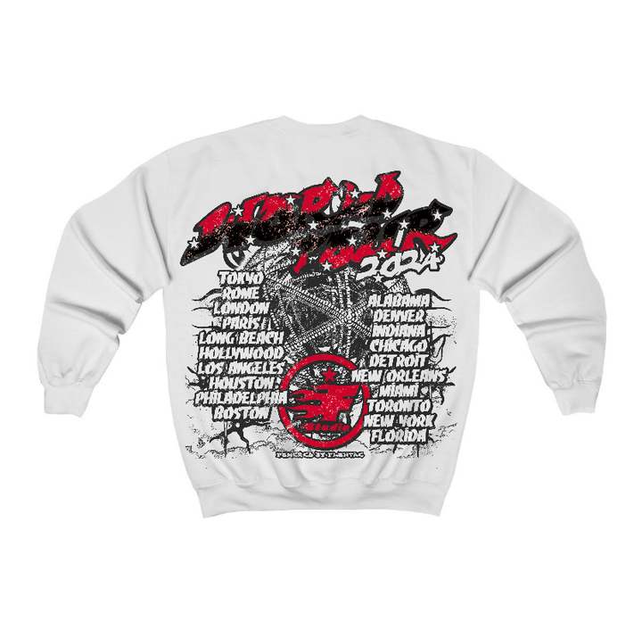 Red Taxi 12s Flontae Crewneck Sweatshirt No Victory Graphic