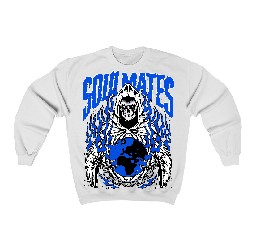 Blueberry 12s Flontae Crewneck Sweatshirt Soulmates Graphic