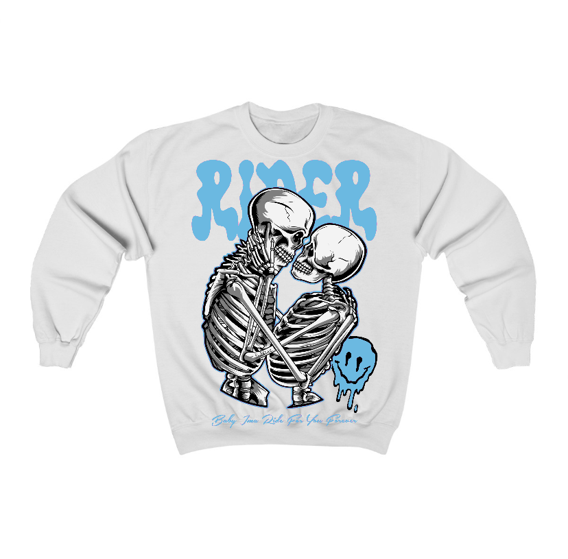 Legend Blue 11s Flontae Crewneck Sweatshirt Rider Graphic