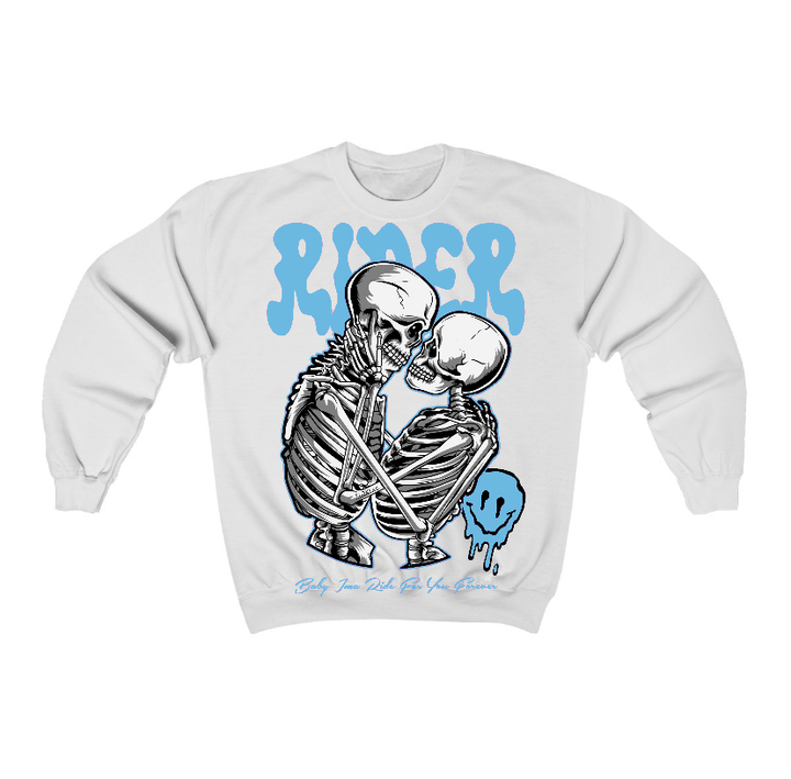 Legend Blue 11s Flontae Crewneck Sweatshirt Rider Graphic