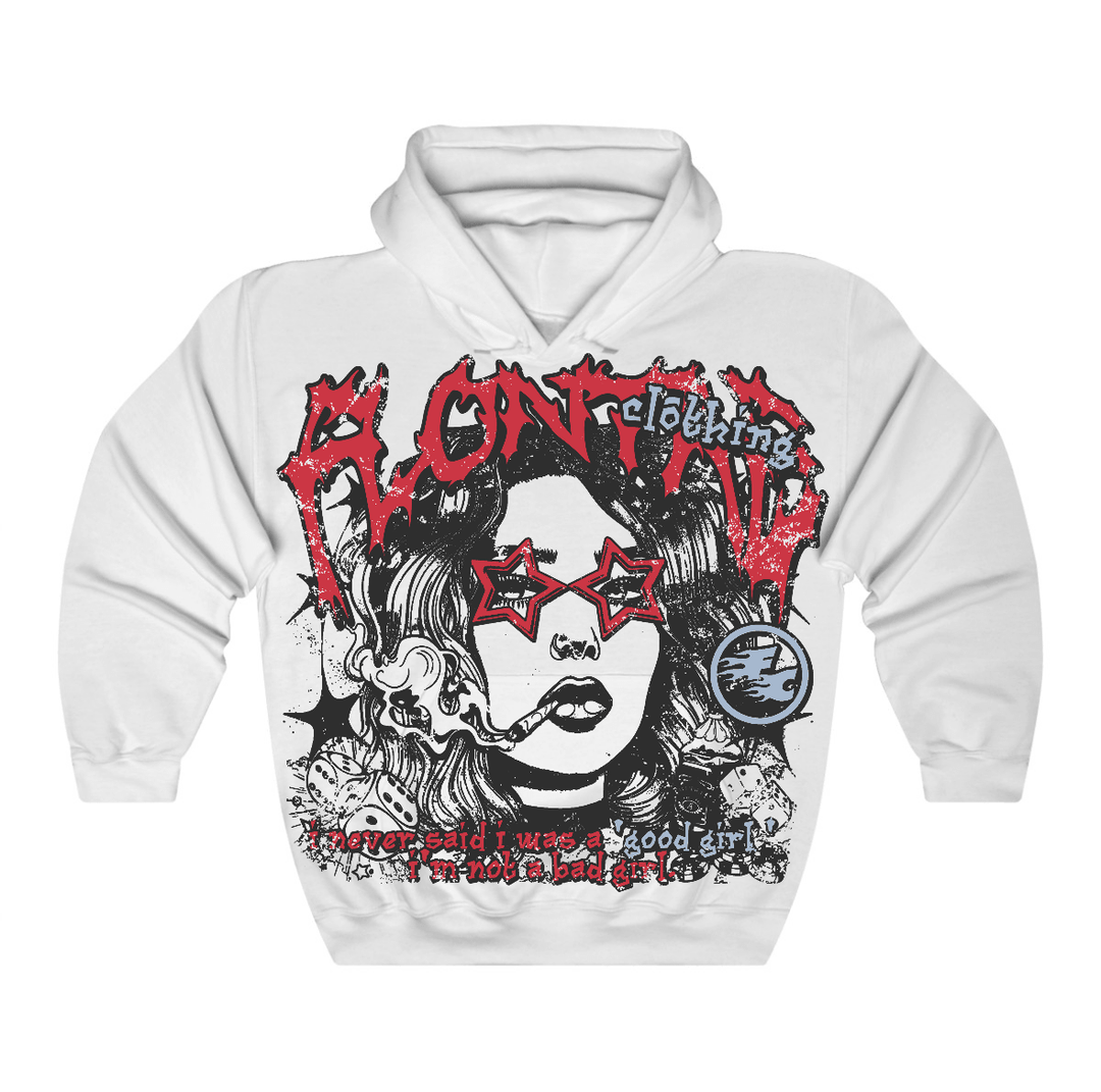 Fire Red “Black Tongue” 5s Flontae Hoodie Keep Quiet Graphic