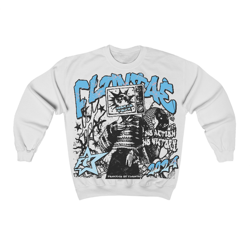 Legend Blue 11s Flontae Crewneck Sweatshirt No Victory Graphic