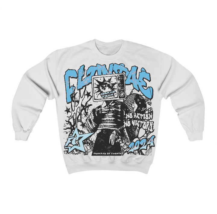 Legend Blue 11s Flontae Crewneck Sweatshirt No Victory Graphic