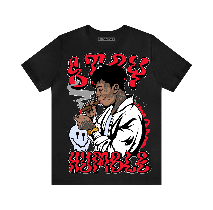 Cherry 11s Flontae T-Shirt Stay Humble Graphic