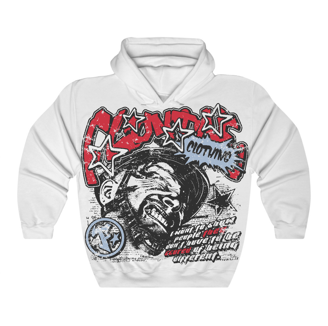 Fire Red “Black Tongue” 5s Flontae Hoodie Be Unique Graphic
