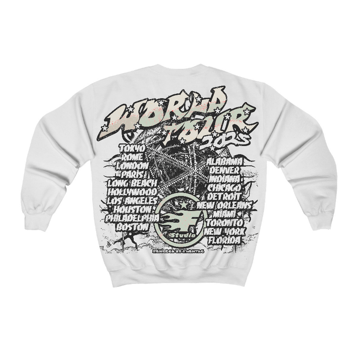 Seafoam 4s Flontae Crewneck Sweatshirt No Victory Graphic